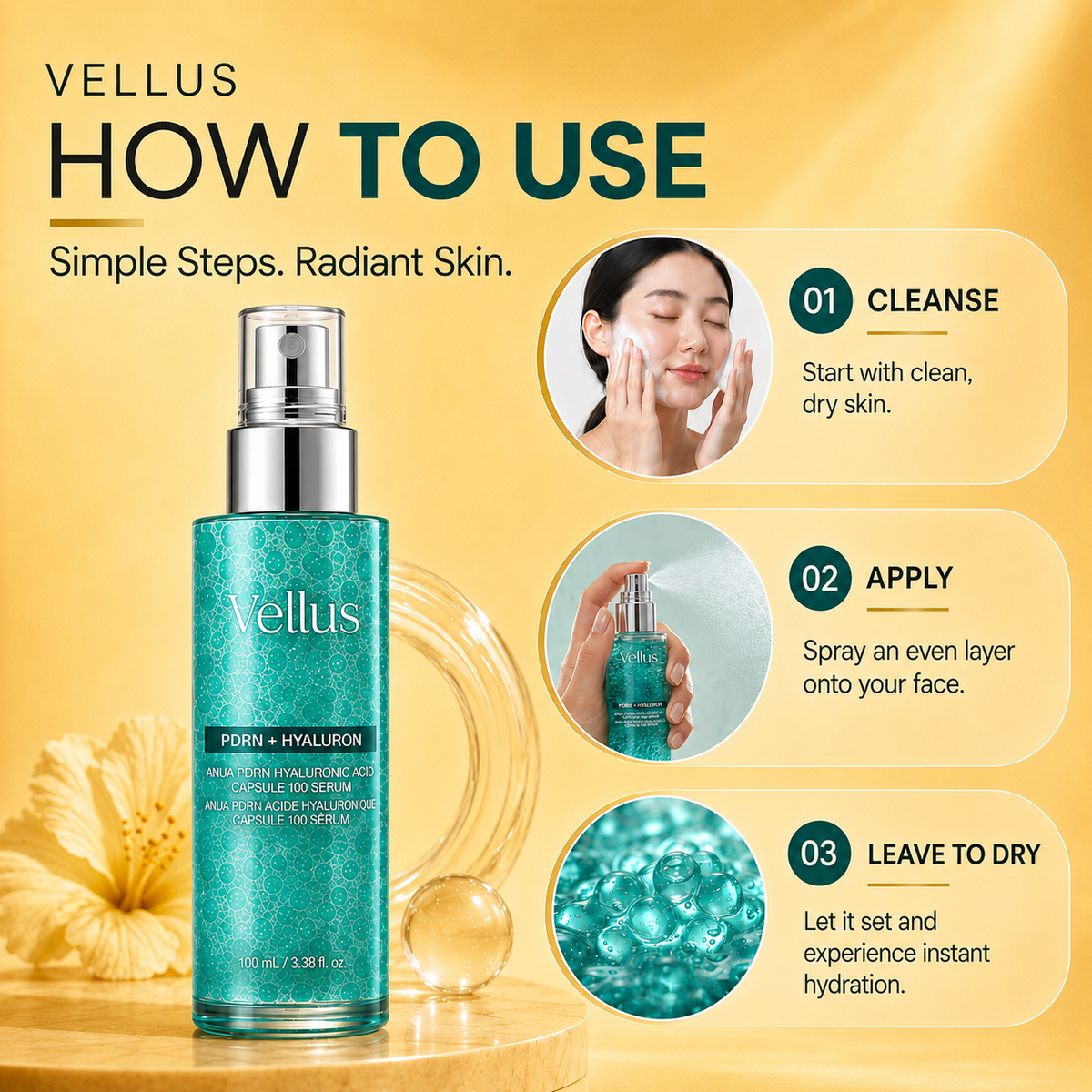 Vellus PDRN Collagen Glaze Facial Mist