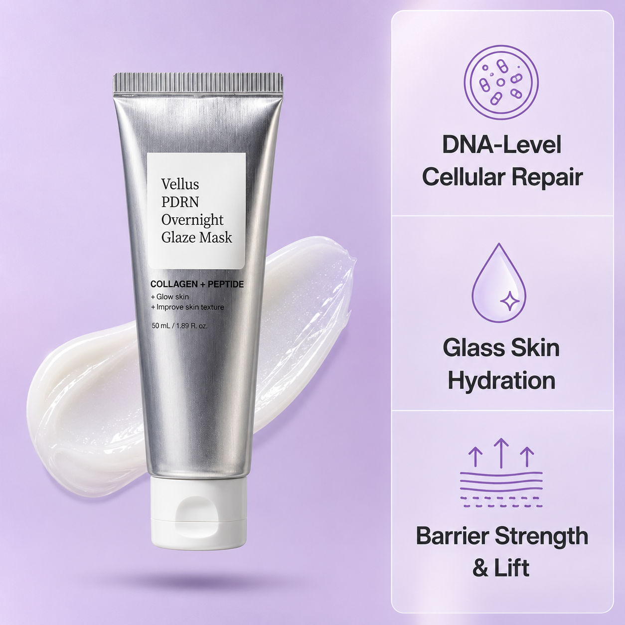 Vellus PDRN Overnight Glaze Mask