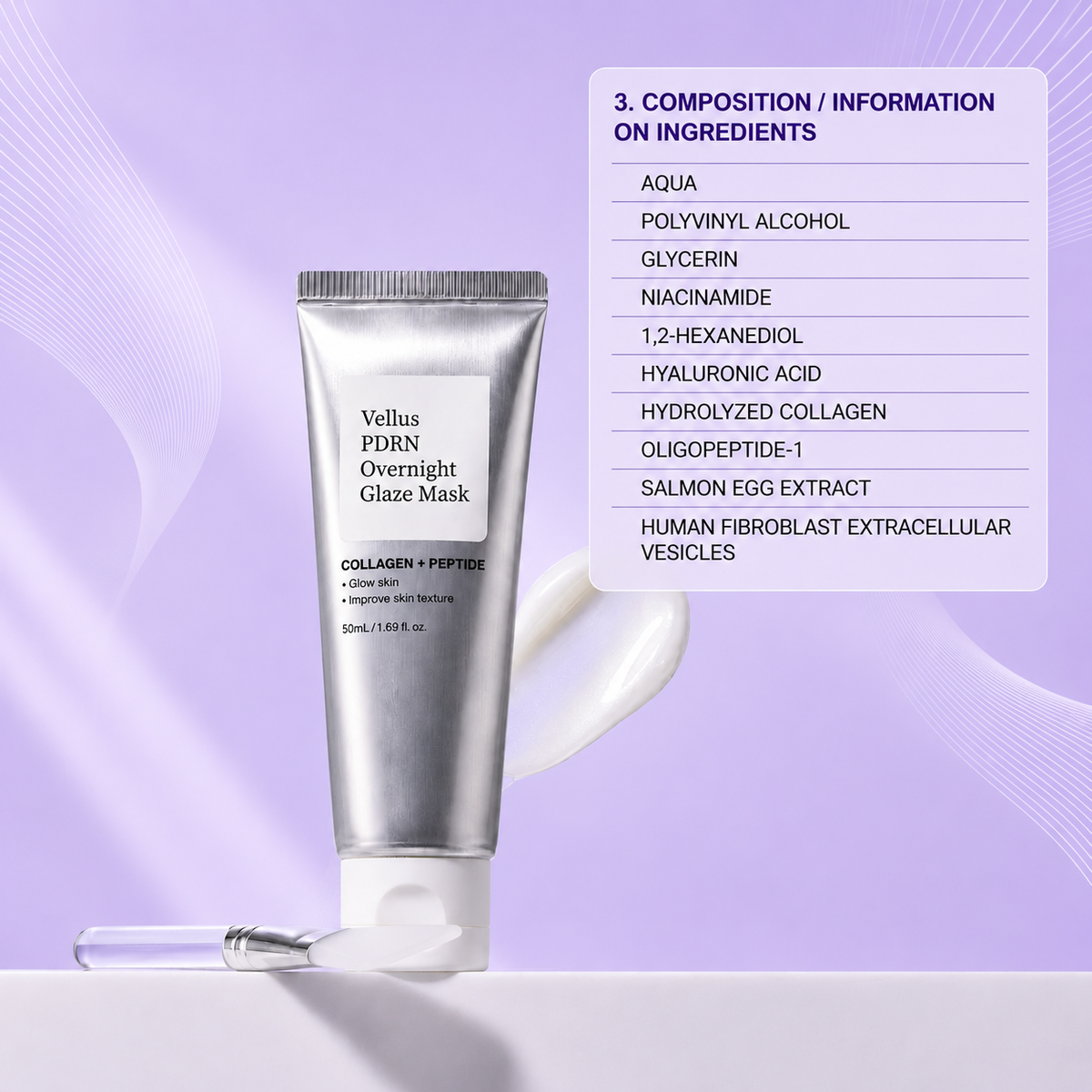 Vellus PDRN Overnight Glaze Mask