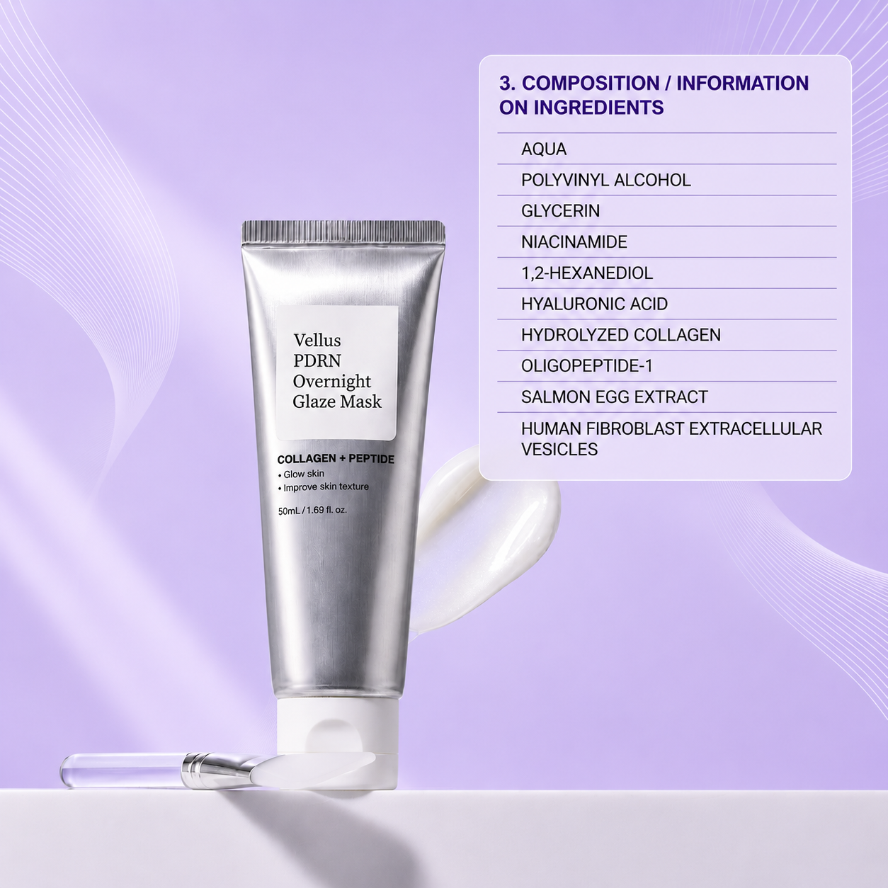 Vellus PDRN Overnight Glaze Mask